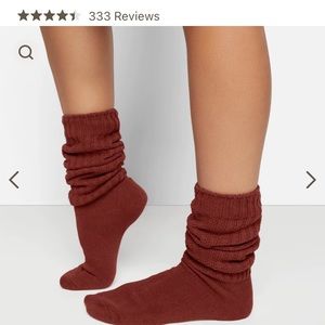 Skims Sangria Slouch Socks
